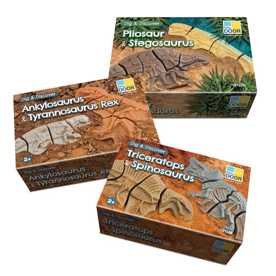 Yellow Door Dig & Discover Dinosaur Skeletons Set